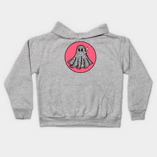 Pink Retro Disco Ghost Kids Hoodie